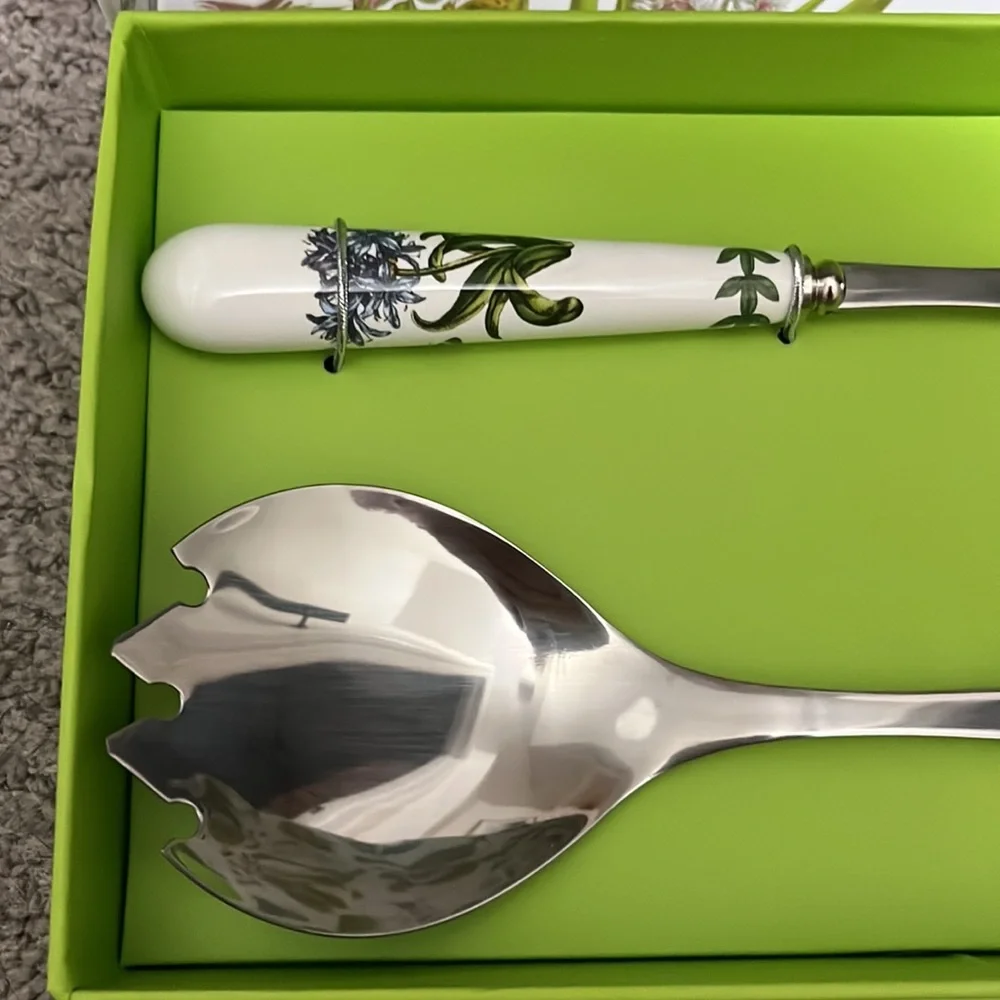 NWT Portmeirion Botanic Garden Salad Servers